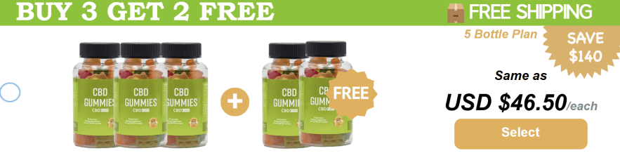 Green Nature CBD Gummies 6 bottle