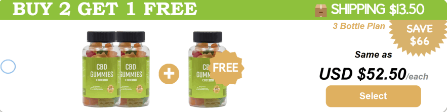 Green Nature CBD Gummies3 bottle